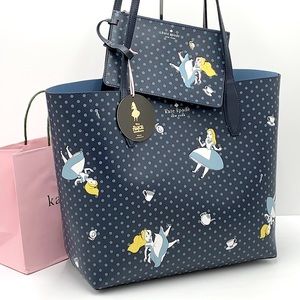 Kate Spade X Disney Alice In Wonderland Reversible Tote